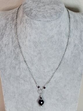 Stunning Dark Amethyst Y-Lariat Necklace